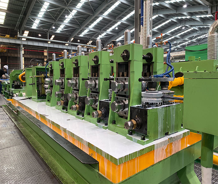 Use of high-frequency welding pipe equipment
