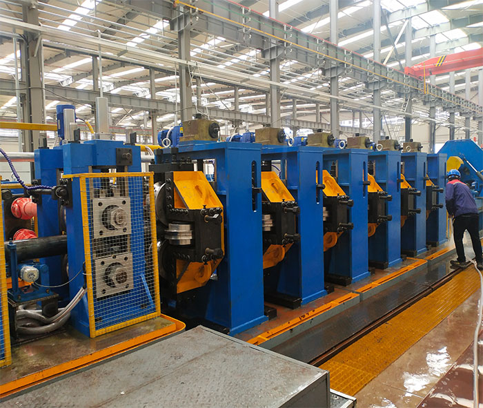What are the steps for annealing the square tube machine?
